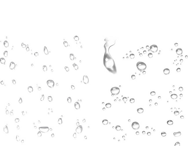 密集水珠雨滴
