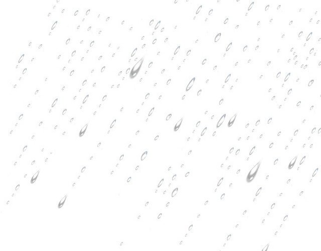 逼真无色水滴雨滴素材