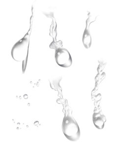 水滴组合素材