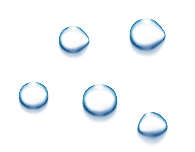 雨滴水珠简笔画