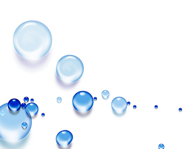 水珠水滴蓝色水晶素材