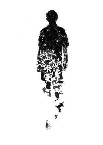 水墨创意人物素材