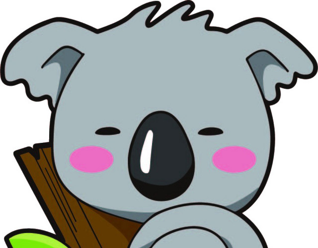 卡通可爱树袋熊元素