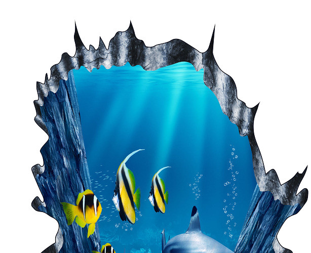 3D画风格海洋素材