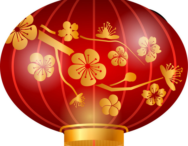 灯笼梅花喜庆装饰