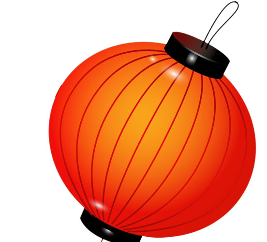 红色喜庆灯笼素材元素