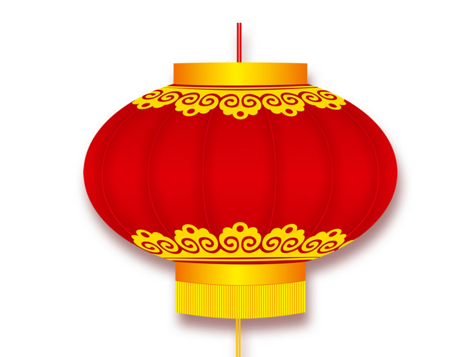 灯笼红色元素