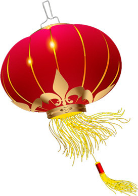 红色灯笼小元素素材