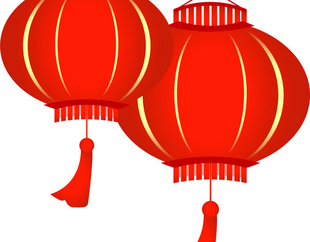 红色春节过年灯笼素材