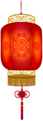红色喜庆灯笼素材装饰元素素材