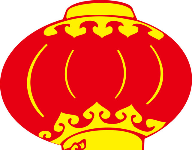 红色手绘灯笼素材