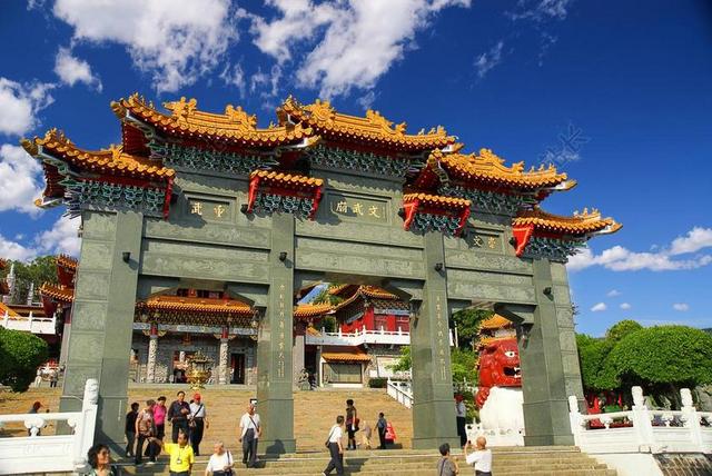 文武庙 太阳月亮湖 南投区 台湾 寺 中国 宗教 神社 道教