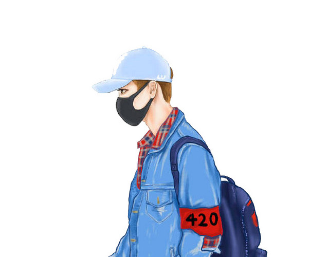 父子衫爬山