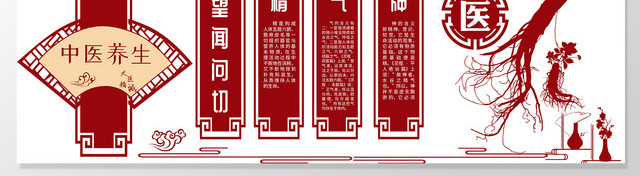 中医养生传承中医国粹弘扬中医文化宣传文化墙