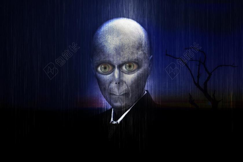 外星人 爬虫类的 肖像 政治家 EXTRATERRESTRISCH
