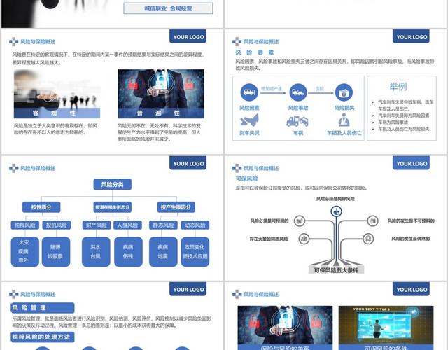 蓝色商务风动态PPT保险基础知识培训PPT销售培训PPT