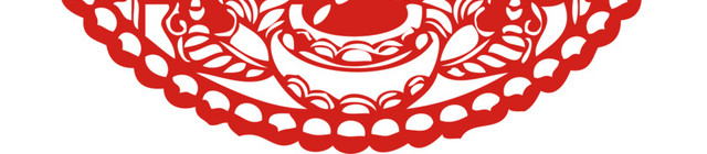 财神送福剪纸素材