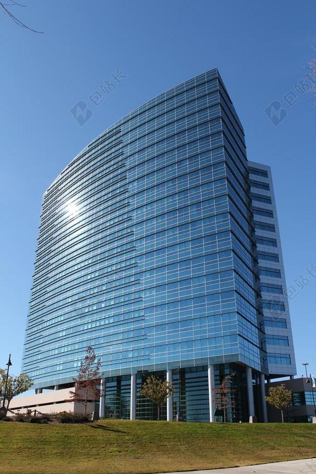 建筑城市设计玻璃墙壁办公楼大气现代背景图片