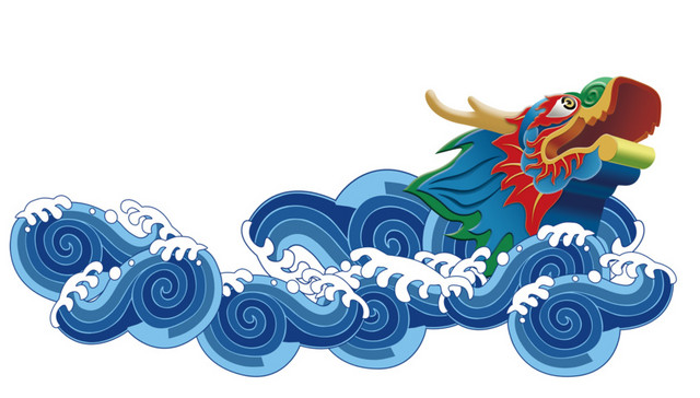 龙舟海浪浪花