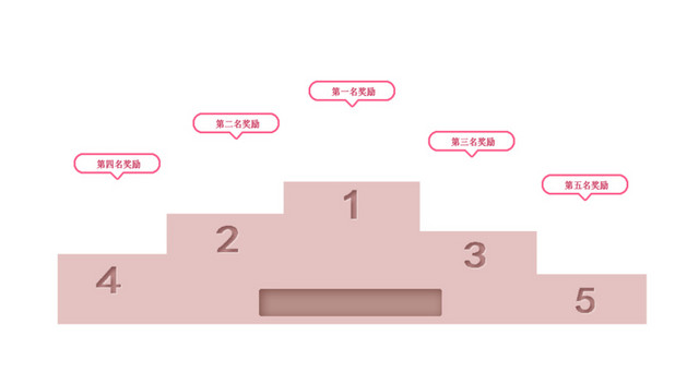 卡通比赛领奖台矢量素材