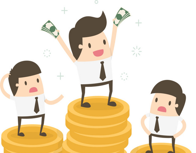 卡通比赛金币领奖台矢量素材