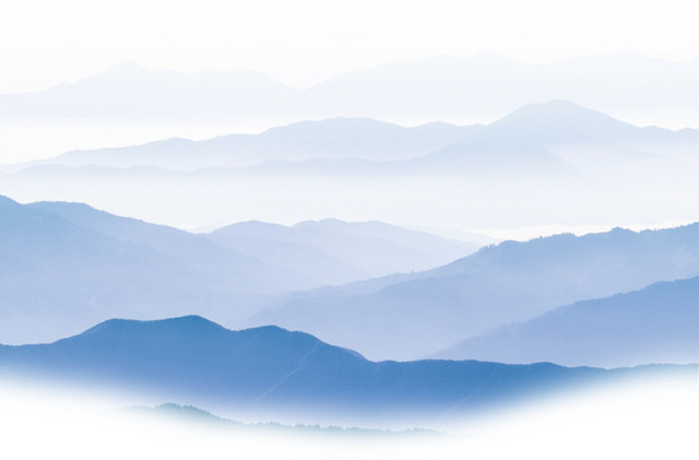 蓝色群山素材