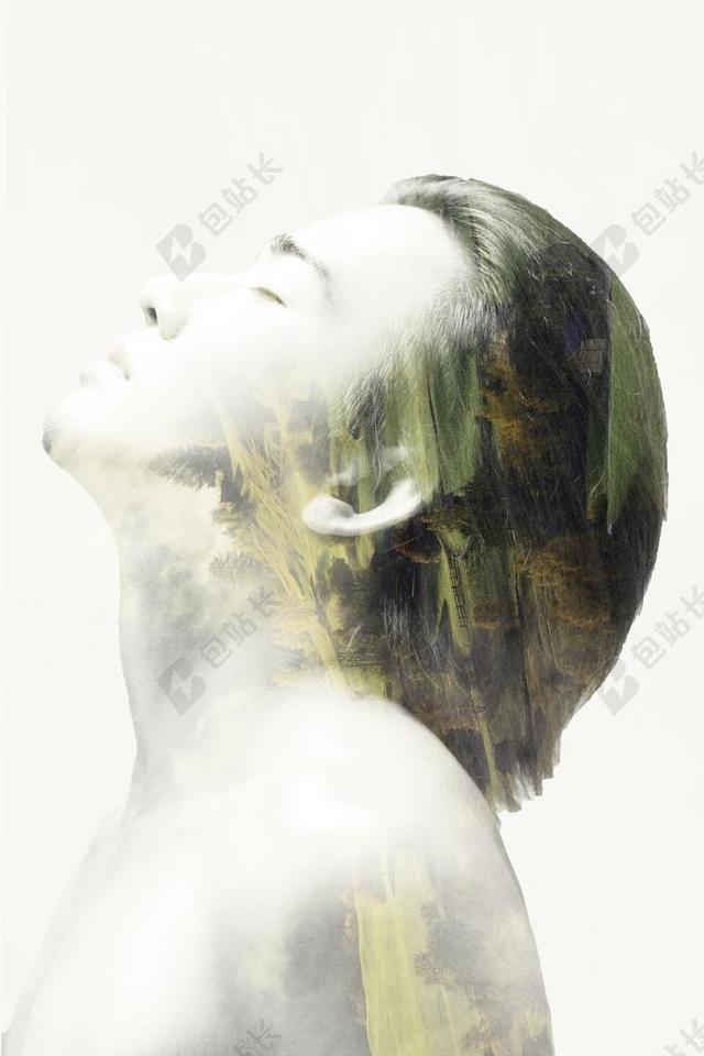 二次曝光 摄影 联系人 人类 曝光 树 PHOTOSHOP的
