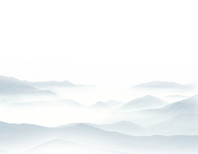 中国风水墨画远山流水
