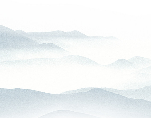 云雾缭绕下的山峰素材
