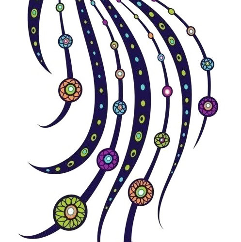 手绘卡通孔雀插画素材