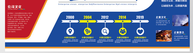 企业文化墙模板企业文化公司文化励志宣传文化墙设计