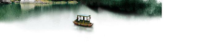 江上游船风景图