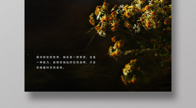 6月六月你好黑色系植物背景夏天宣传海报