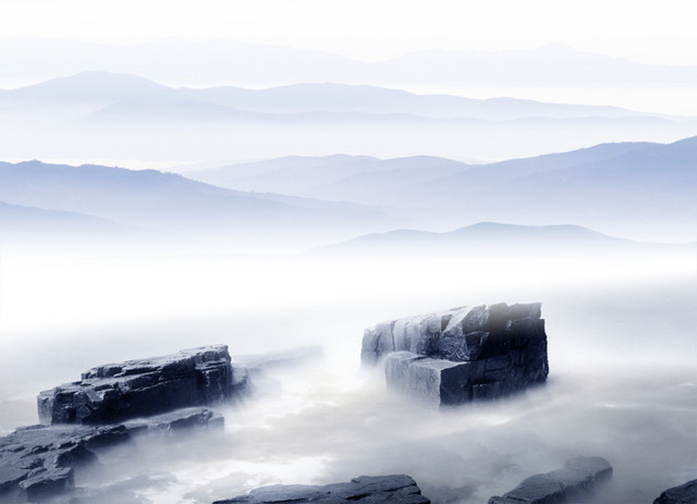 云雾高山风景素材