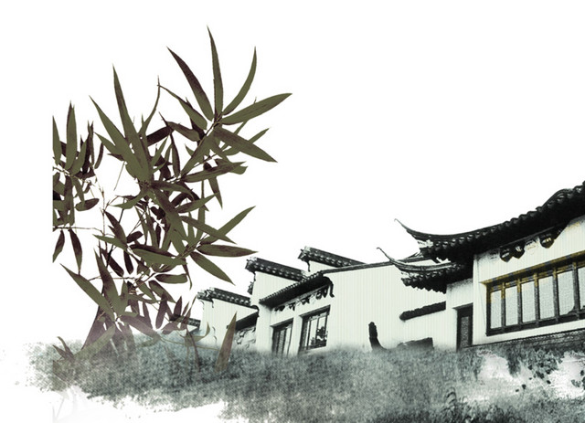 古风古建筑群素材