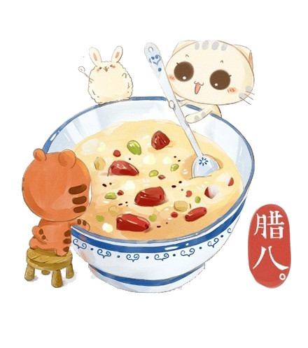 创意腊八节广告设计矢量图片