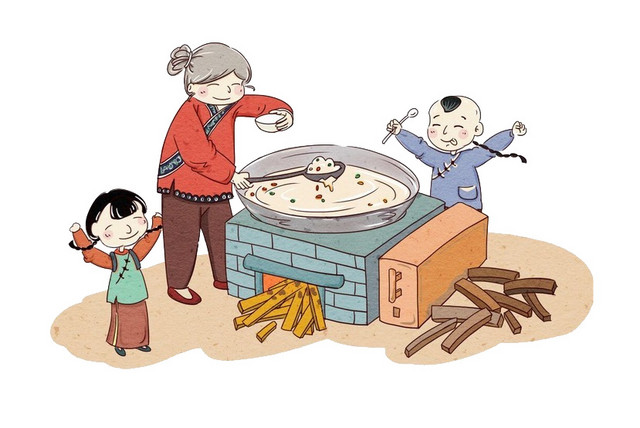 创意腊八节广告设计矢量图片