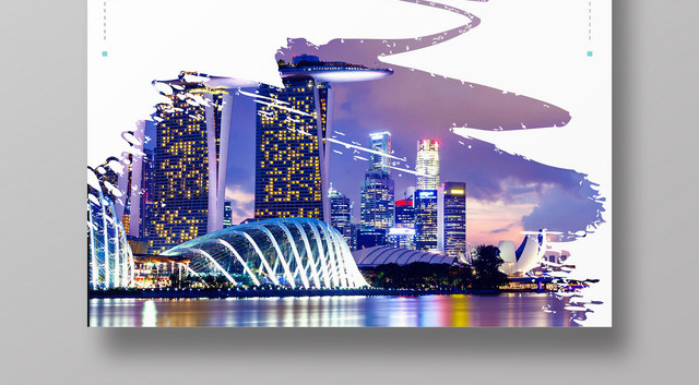 新加坡旅游印象海报