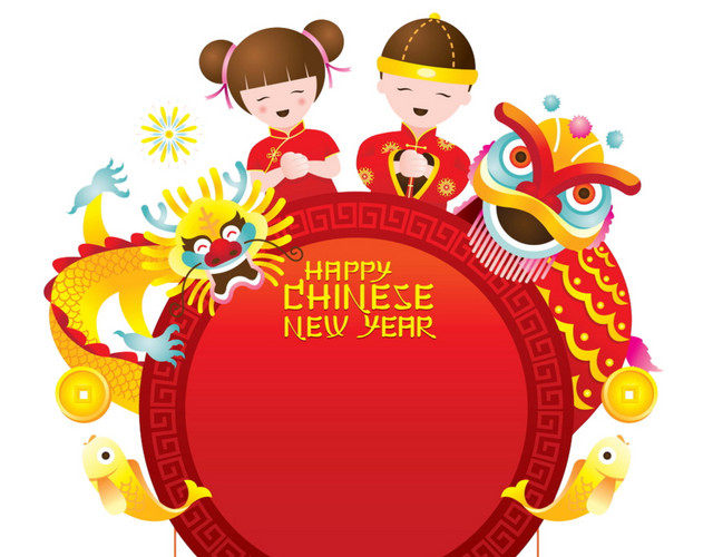 卡通狮子标签