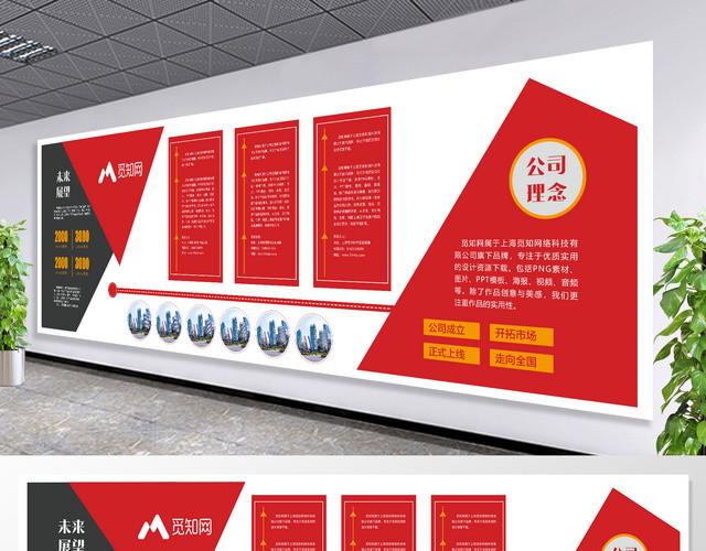 企业文化墙模板未来展望公司介绍企业介绍公司宣传产品介绍产品宣传文化墙