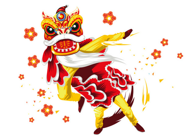 庆典舞狮素材