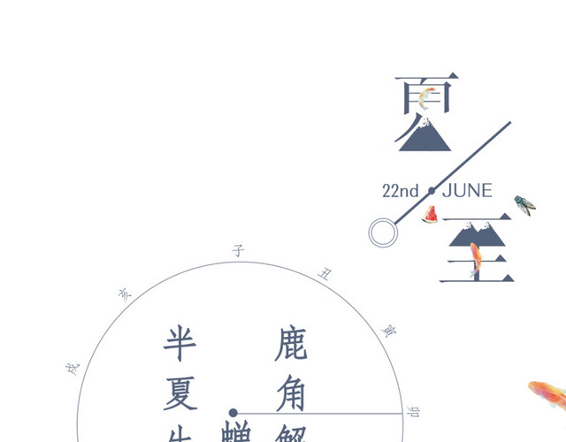 二十四节气夏至主题素材
