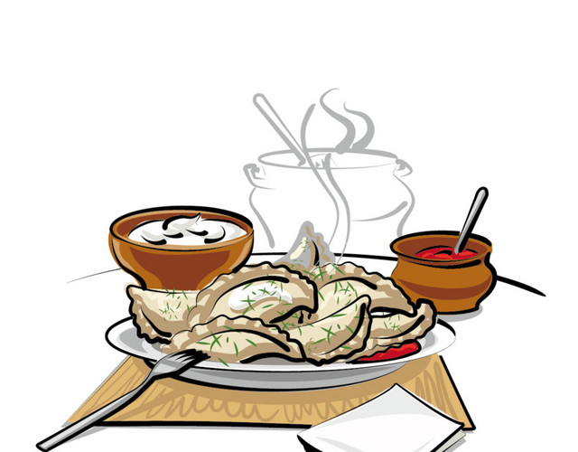 饺子矢量素材