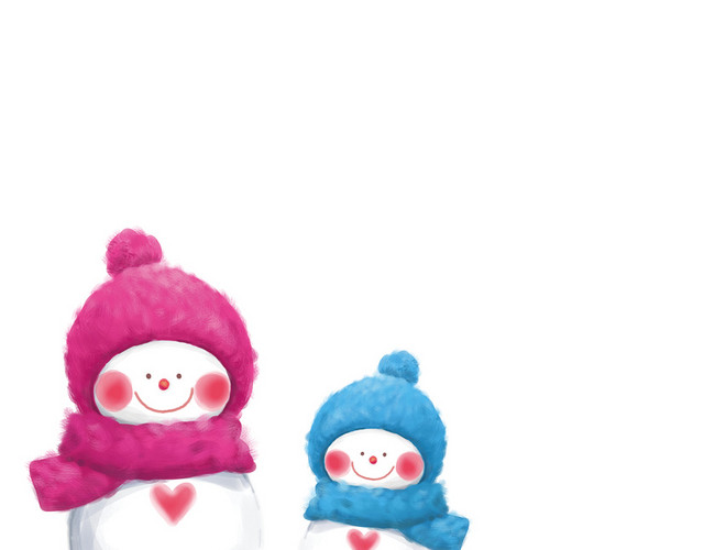 卡通雪人素材