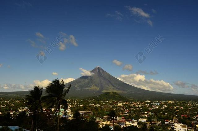 火山 马荣火山 菲律宾 自然 山 亚洲 吕宋岛 锥 完美