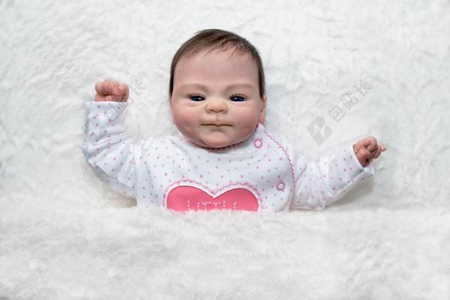 娃娃 婴儿娃娃 艺术家娃娃 婴儿 甜 可爱 小 毯子 关闭