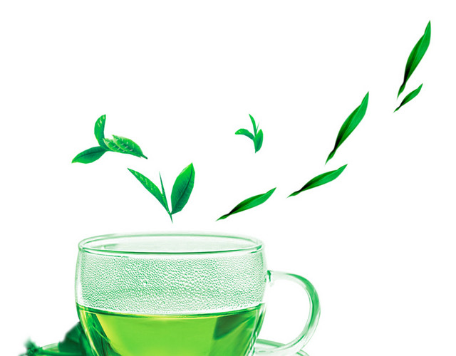 清新绿茶素材