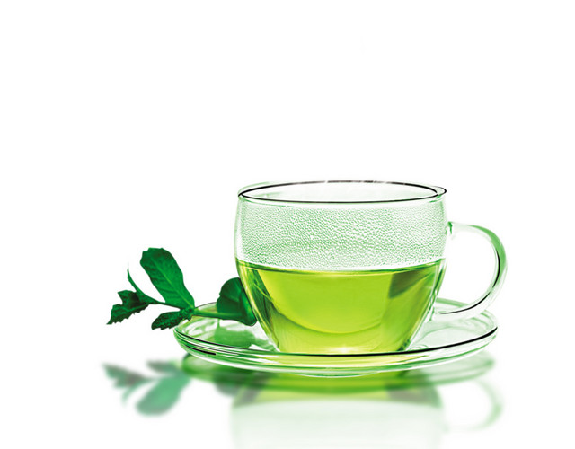 一杯绿茶素材