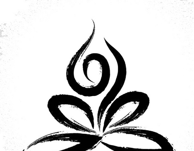 瑜伽LOGO矢量素材