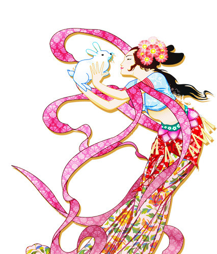 嫦娥奔月中秋玉兔